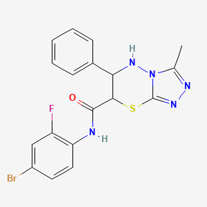 N-(4-bromo-2-fluorophenyl)-3-methyl-6-phenyl-6,7-dihydro-5H-[1,2,4]triazolo[3,4-b][1,3,4]thiadiazine-7-carboxamide