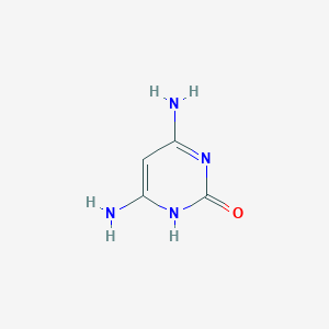 molecular formula C4H6N4O B115732 4,6-Diamino-2-pyrimidinol CAS No. 31458-45-4