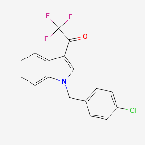 1-[1-(4-chlorobenzyl)-2-methyl-1H-indol-3-yl]-2,2,2-trifluoroethanone