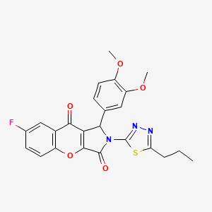 1-(3,4-Dimethoxyphenyl)-7-fluoro-2-(5-propyl-1,3,4-thiadiazol-2-yl)-1,2-dihydrochromeno[2,3-c]pyrrole-3,9-dione