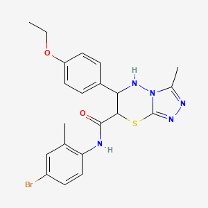 N-(4-bromo-2-methylphenyl)-6-(4-ethoxyphenyl)-3-methyl-6,7-dihydro-5H-[1,2,4]triazolo[3,4-b][1,3,4]thiadiazine-7-carboxamide