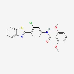 N-[4-(1,3-benzothiazol-2-yl)-3-chlorophenyl]-2,6-dimethoxybenzamide