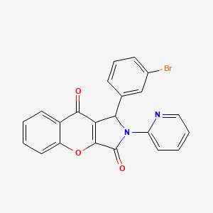 1-(3-Bromophenyl)-2-(pyridin-2-yl)-1,2-dihydrochromeno[2,3-c]pyrrole-3,9-dione