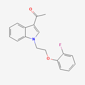 1-{1-[2-(2-fluorophenoxy)ethyl]-1H-indol-3-yl}ethanone