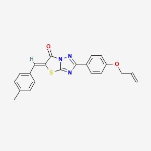 (5Z)-5-(4-methylbenzylidene)-2-[4-(prop-2-en-1-yloxy)phenyl][1,3]thiazolo[3,2-b][1,2,4]triazol-6(5H)-one