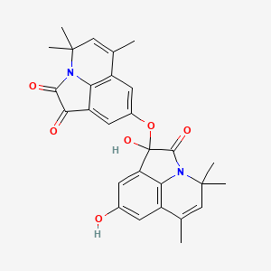 8-[(1,8-dihydroxy-4,4,6-trimethyl-2-oxo-1,2-dihydro-4H-pyrrolo[3,2,1-ij]quinolin-1-yl)oxy]-4,4,6-trimethyl-4H-pyrrolo[3,2,1-ij]quinoline-1,2-dione