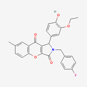 1-(3-Ethoxy-4-hydroxyphenyl)-2-(4-fluorobenzyl)-7-methyl-1,2-dihydrochromeno[2,3-c]pyrrole-3,9-dione