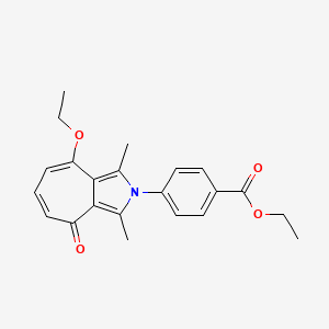 ethyl 4-(8-ethoxy-1,3-dimethyl-4-oxocyclohepta[c]pyrrol-2(4H)-yl)benzoate