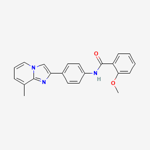 2-Methoxy-N-(4-{8-methylimidazo[1,2-A]pyridin-2-YL}phenyl)benzamide