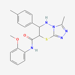 N-(2-methoxyphenyl)-3-methyl-6-(4-methylphenyl)-6,7-dihydro-5H-[1,2,4]triazolo[3,4-b][1,3,4]thiadiazine-7-carboxamide