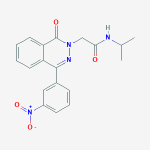 2-[4-(3-nitrophenyl)-1-oxophthalazin-2(1H)-yl]-N-(propan-2-yl)acetamide