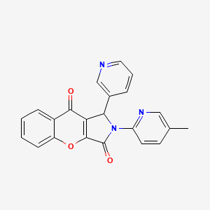 2-(5-Methylpyridin-2-yl)-1-(pyridin-3-yl)-1,2-dihydrochromeno[2,3-c]pyrrole-3,9-dione