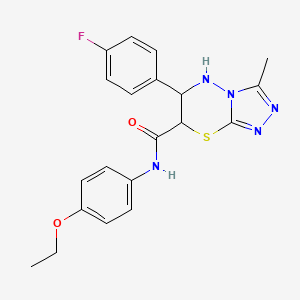 N-(4-ethoxyphenyl)-6-(4-fluorophenyl)-3-methyl-6,7-dihydro-5H-[1,2,4]triazolo[3,4-b][1,3,4]thiadiazine-7-carboxamide