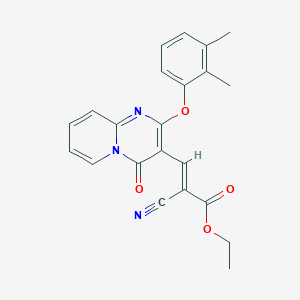 ethyl (2E)-2-cyano-3-[2-(2,3-dimethylphenoxy)-4-oxo-4H-pyrido[1,2-a]pyrimidin-3-yl]prop-2-enoate