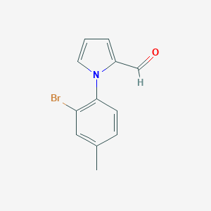 molecular formula C12H10BrNO B115736 1-(2-bromo-4-methylphenyl)-1H-pyrrole-2-carbaldehyde CAS No. 142045-46-3