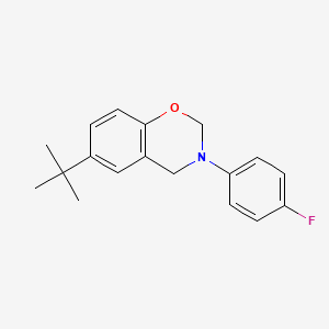 6-tert-butyl-3-(4-fluorophenyl)-3,4-dihydro-2H-1,3-benzoxazine