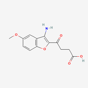 4-(3-Amino-5-methoxy-1-benzofuran-2-yl)-4-oxobutanoic acid