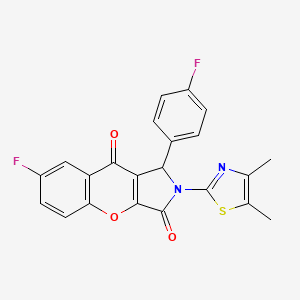 2-(4,5-Dimethyl-1,3-thiazol-2-yl)-7-fluoro-1-(4-fluorophenyl)-1,2-dihydrochromeno[2,3-c]pyrrole-3,9-dione