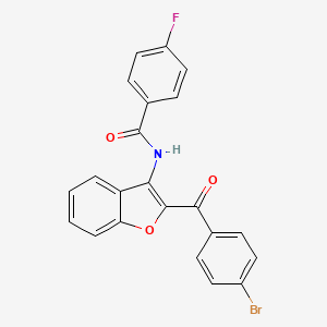 N-[2-(4-bromobenzoyl)-1-benzofuran-3-yl]-4-fluorobenzamide