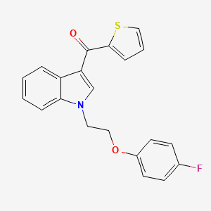 {1-[2-(4-fluorophenoxy)ethyl]-1H-indol-3-yl}(thiophen-2-yl)methanone