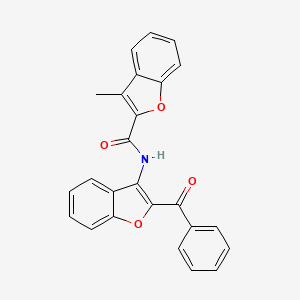 N-(2-benzoyl-1-benzofuran-3-yl)-3-methyl-1-benzofuran-2-carboxamide