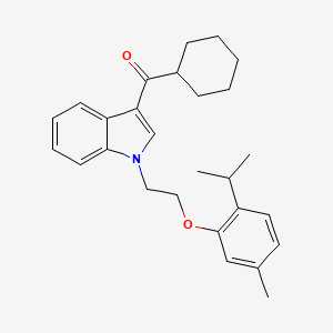 cyclohexyl(1-{2-[5-methyl-2-(propan-2-yl)phenoxy]ethyl}-1H-indol-3-yl)methanone