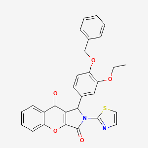 1-[4-(Benzyloxy)-3-ethoxyphenyl]-2-(1,3-thiazol-2-yl)-1,2-dihydrochromeno[2,3-c]pyrrole-3,9-dione