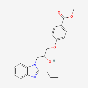 methyl 4-[2-hydroxy-3-(2-propyl-1H-benzimidazol-1-yl)propoxy]benzoate