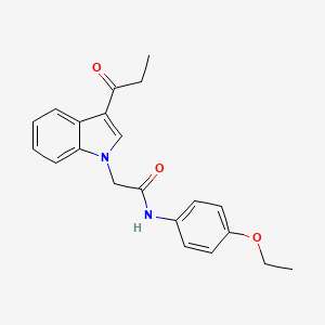 N-(4-Ethoxy-phenyl)-2-(3-propionyl-indol-1-yl)-acetamide