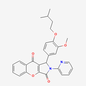 1-[3-Methoxy-4-(3-methylbutoxy)phenyl]-2-(pyridin-2-yl)-1,2-dihydrochromeno[2,3-c]pyrrole-3,9-dione