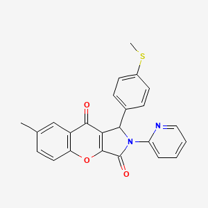 7-Methyl-1-[4-(methylsulfanyl)phenyl]-2-(pyridin-2-yl)-1,2-dihydrochromeno[2,3-c]pyrrole-3,9-dione