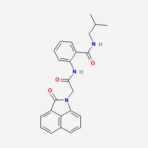 N-(2-methylpropyl)-2-{[(2-oxobenzo[cd]indol-1(2H)-yl)acetyl]amino}benzamide