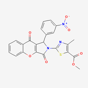 methyl 4-methyl-2-[1-(3-nitrophenyl)-3,9-dioxo-3,9-dihydrochromeno[2,3-c]pyrrol-2(1H)-yl]-1,3-thiazole-5-carboxylate