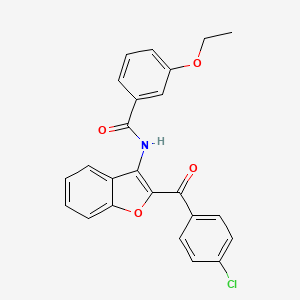 N-[2-(4-chlorobenzoyl)-1-benzofuran-3-yl]-3-ethoxybenzamide