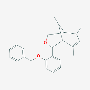 4-[2-(Benzyloxy)phenyl]-6,8,9-trimethyl-3-oxabicyclo[3.3.1]non-6-ene