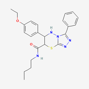 N-butyl-6-(4-ethoxyphenyl)-3-phenyl-6,7-dihydro-5H-[1,2,4]triazolo[3,4-b][1,3,4]thiadiazine-7-carboxamide