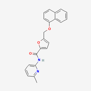 N-(6-methylpyridin-2-yl)-5-[(naphthalen-1-yloxy)methyl]furan-2-carboxamide