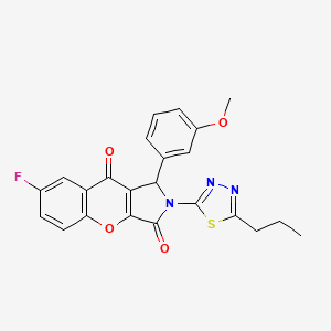 7-Fluoro-1-(3-methoxyphenyl)-2-(5-propyl-1,3,4-thiadiazol-2-yl)-1,2-dihydrochromeno[2,3-c]pyrrole-3,9-dione