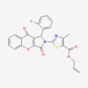 prop-2-en-1-yl 2-[1-(2-fluorophenyl)-3,9-dioxo-3,9-dihydrochromeno[2,3-c]pyrrol-2(1H)-yl]-4-methyl-1,3-thiazole-5-carboxylate