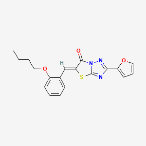 (5Z)-5-(2-butoxybenzylidene)-2-(furan-2-yl)[1,3]thiazolo[3,2-b][1,2,4]triazol-6(5H)-one