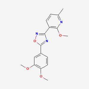 3-[5-(3,4-Dimethoxyphenyl)-1,2,4-oxadiazol-3-yl]-2-methoxy-6-methylpyridine