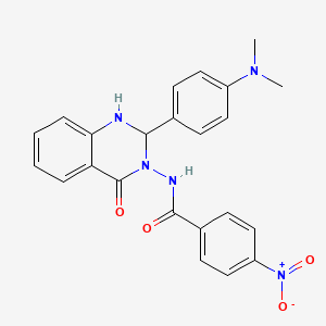 N-{2-[4-(dimethylamino)phenyl]-4-oxo-1,4-dihydroquinazolin-3(2H)-yl}-4-nitrobenzamide