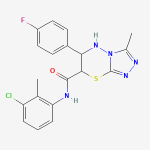 N-(3-chloro-2-methylphenyl)-6-(4-fluorophenyl)-3-methyl-6,7-dihydro-5H-[1,2,4]triazolo[3,4-b][1,3,4]thiadiazine-7-carboxamide