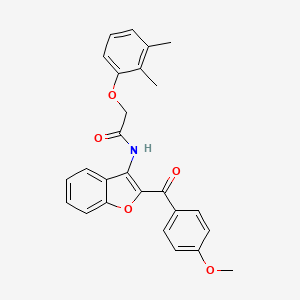 2-(2,3-dimethylphenoxy)-N-[2-(4-methoxybenzoyl)-1-benzofuran-3-yl]acetamide