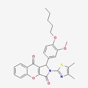 2-(4,5-Dimethyl-1,3-thiazol-2-yl)-1-[3-methoxy-4-(pentyloxy)phenyl]-1,2-dihydrochromeno[2,3-c]pyrrole-3,9-dione