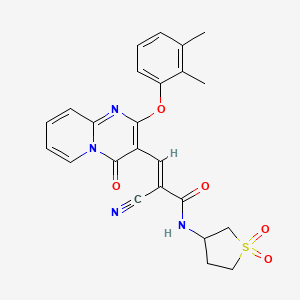 (2E)-2-cyano-3-[2-(2,3-dimethylphenoxy)-4-oxo-4H-pyrido[1,2-a]pyrimidin-3-yl]-N-(1,1-dioxidotetrahydrothiophen-3-yl)prop-2-enamide