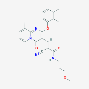 (2E)-2-cyano-3-[2-(2,3-dimethylphenoxy)-9-methyl-4-oxo-4H-pyrido[1,2-a]pyrimidin-3-yl]-N-(3-methoxypropyl)prop-2-enamide