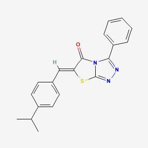 (6Z)-3-phenyl-6-[4-(propan-2-yl)benzylidene][1,3]thiazolo[2,3-c][1,2,4]triazol-5(6H)-one