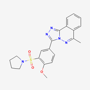 3-[4-Methoxy-3-(pyrrolidin-1-ylsulfonyl)phenyl]-6-methyl[1,2,4]triazolo[3,4-a]phthalazine