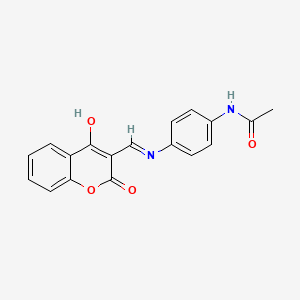 N-(4-{[(Z)-(2,4-dioxo-2H-chromen-3(4H)-ylidene)methyl]amino}phenyl)acetamide